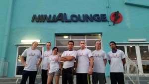 Shinobi School competitors at Ninja Lounge