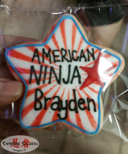 American Ninja Warrior Birthday Cookie